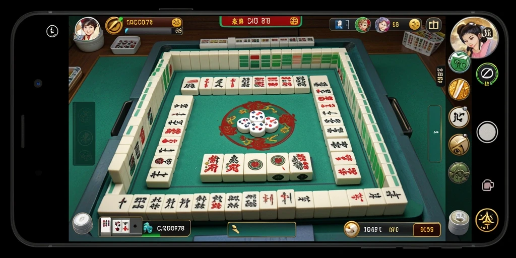 Screenshot gameplay <strong>CACOR78</strong> – Menampilkan keseruan bermain Mahjong.