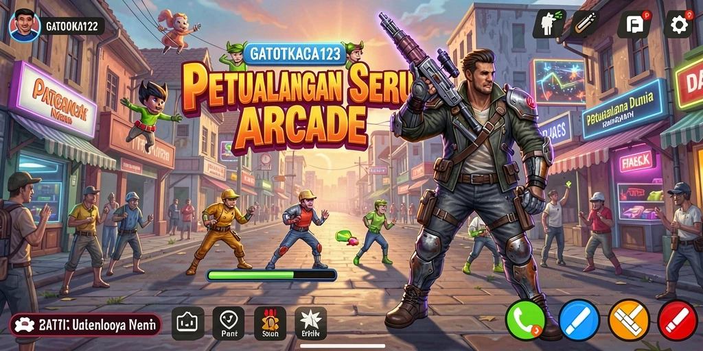 Tangkapan layar GATOTKACA123 menampilkan gameplay seru dalam dunia Arcade.