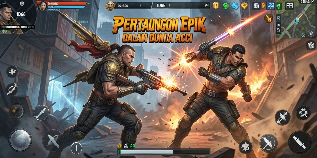 Tampilan gameplay menarik dari ID66 yang penuh aksi.