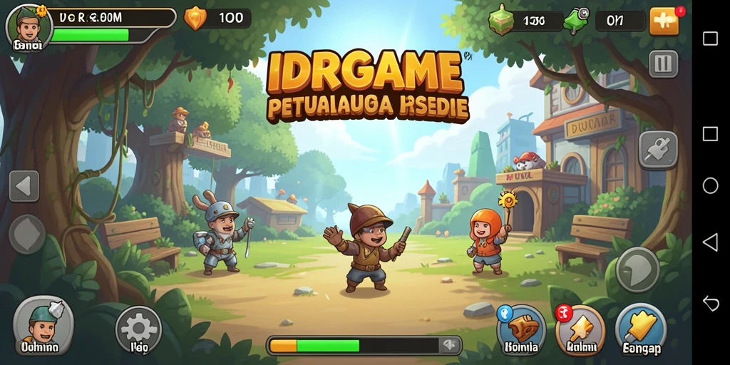 Tampilan menarik dari gameplay IDRGAME yang seru dan santai.