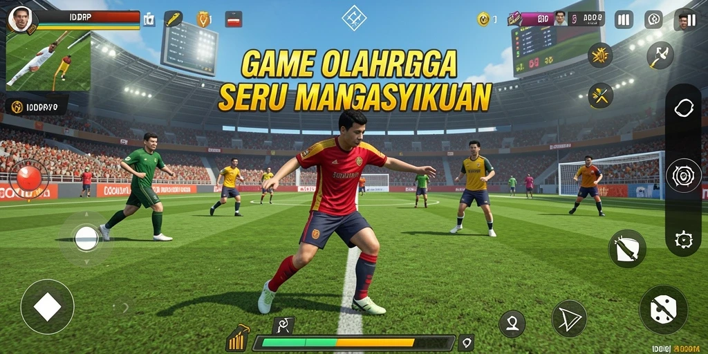 Screenshot gameplay IDRRP yang menampilkan aksi olahraga yang mendebarkan.
