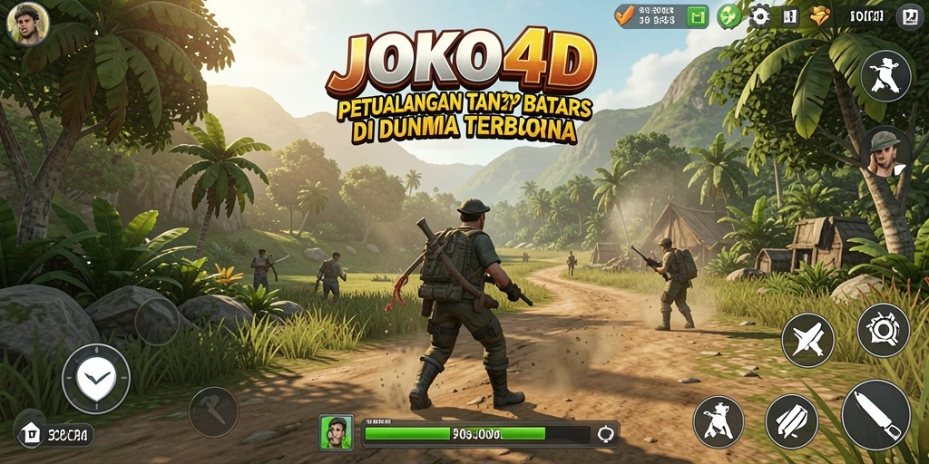 Tangkapan layar dari gameplay JOKO4D yang menampilkan dunia terbuka yang luas.