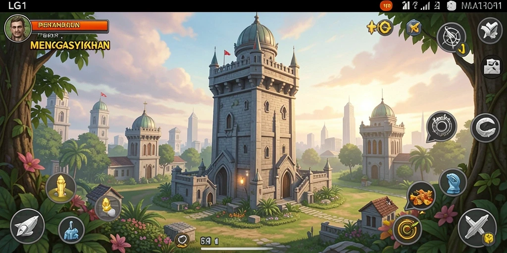 Tampilan gameplay LG111 yang menarik dan menegangkan di genre Tower Defense.