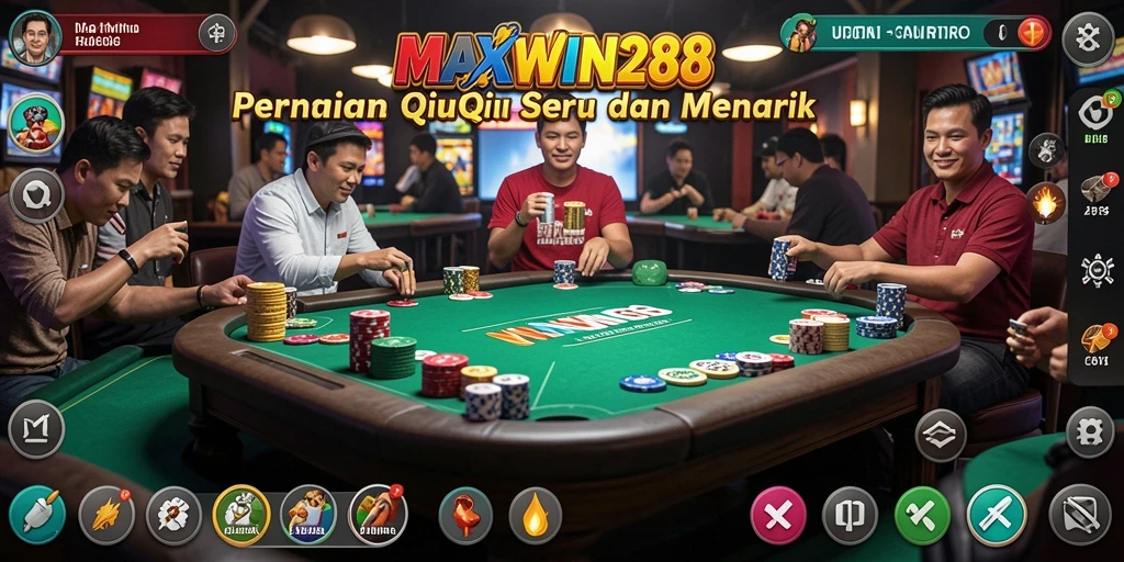 Tampilan gameplay QiuQiu yang menarik di MAXWIN288.