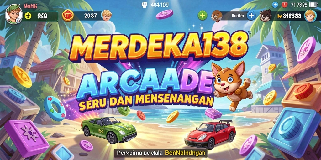 Screenshot gameplay MERDEKA138 menampilkan karakter melawan rintangan seru.