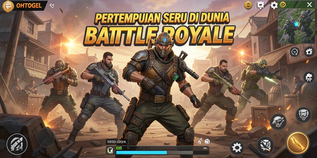 Tangkapan layar OHTOGEL menampilkan aksi Battle Royale yang mendebarkan.