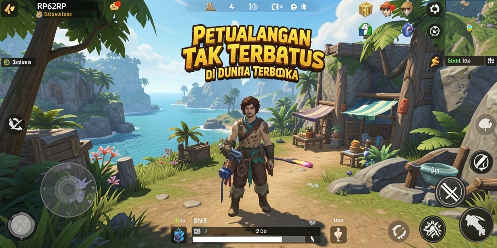 Tampilan epic dari dunia terbuka RP62RP yang menawan.