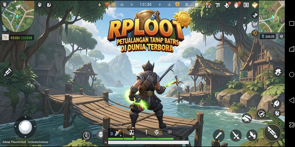 Gameplay seru di dunia terbuka RPLOOT dengan banyak petualangan.