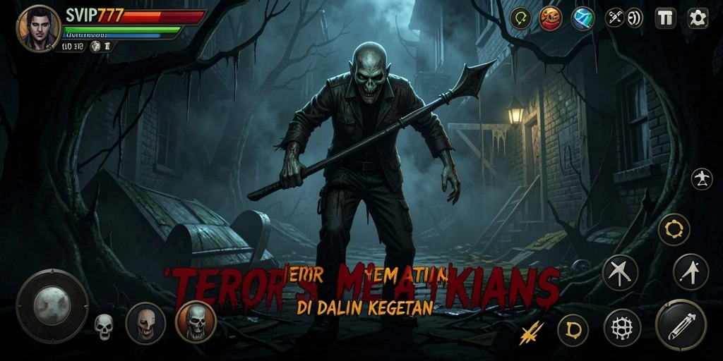 Gameplay menegangkan SVIP777 yang penuh horor.