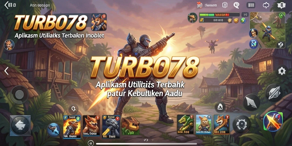 Screenshot utama TURBO78 menampilkan antarmuka aplikasi yang intuitif dan menarik.