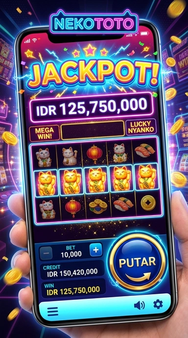 Tampilan utama aplikasi nekototo yang user-friendly.